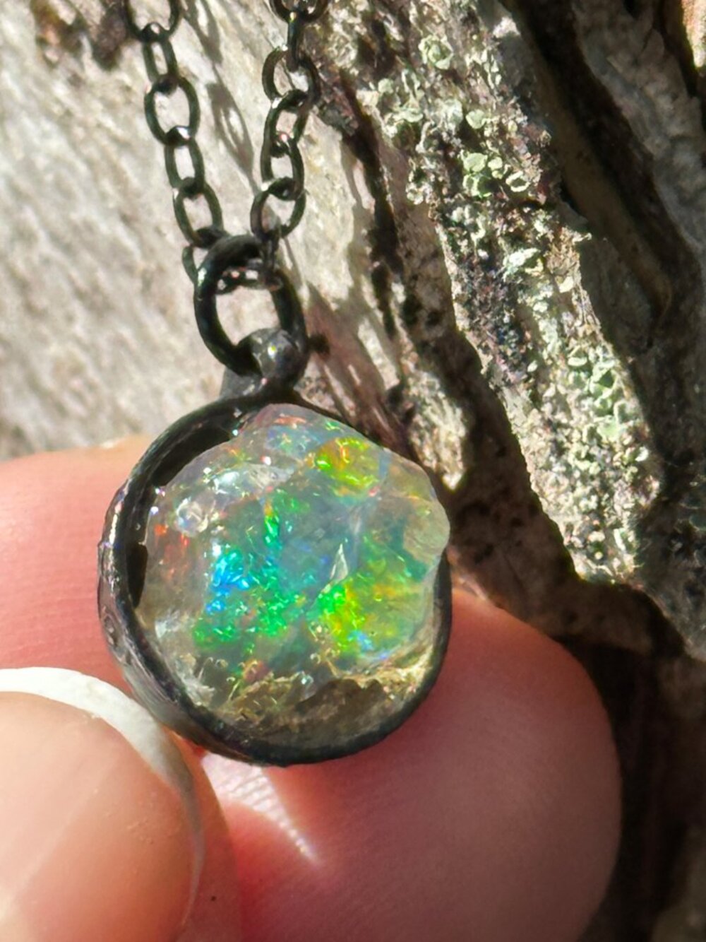 Antique Opal Necklace *Cup of Magic* - Picture 12 of 15